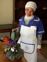 Student Watering Plant