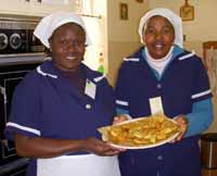 Students with Banana Fritters